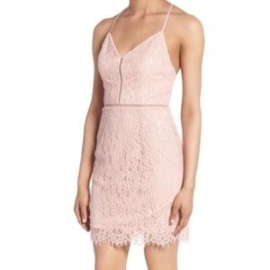 Lattice Lace Body-Con Dress